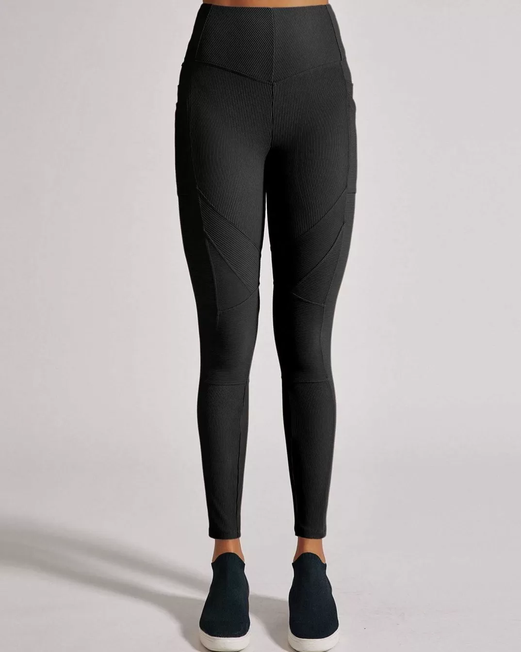 Blanc Noir Legging Cotele Directionnel^Femmes Vêtements De Sport