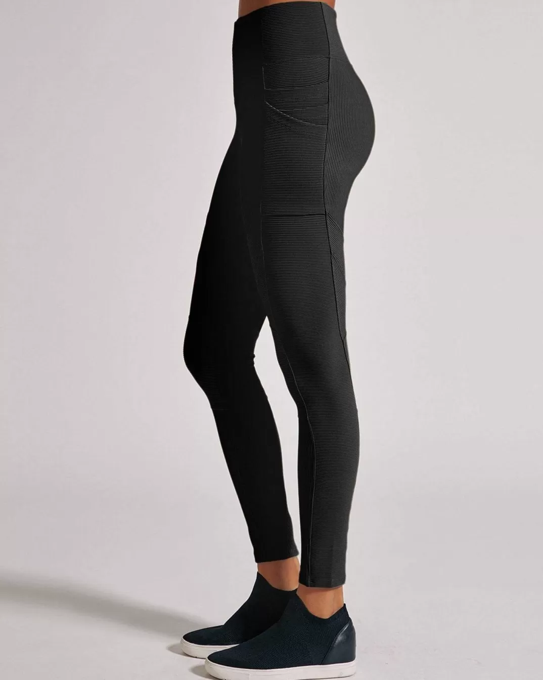 Blanc Noir Legging Cotele Directionnel^Femmes Vêtements De Sport