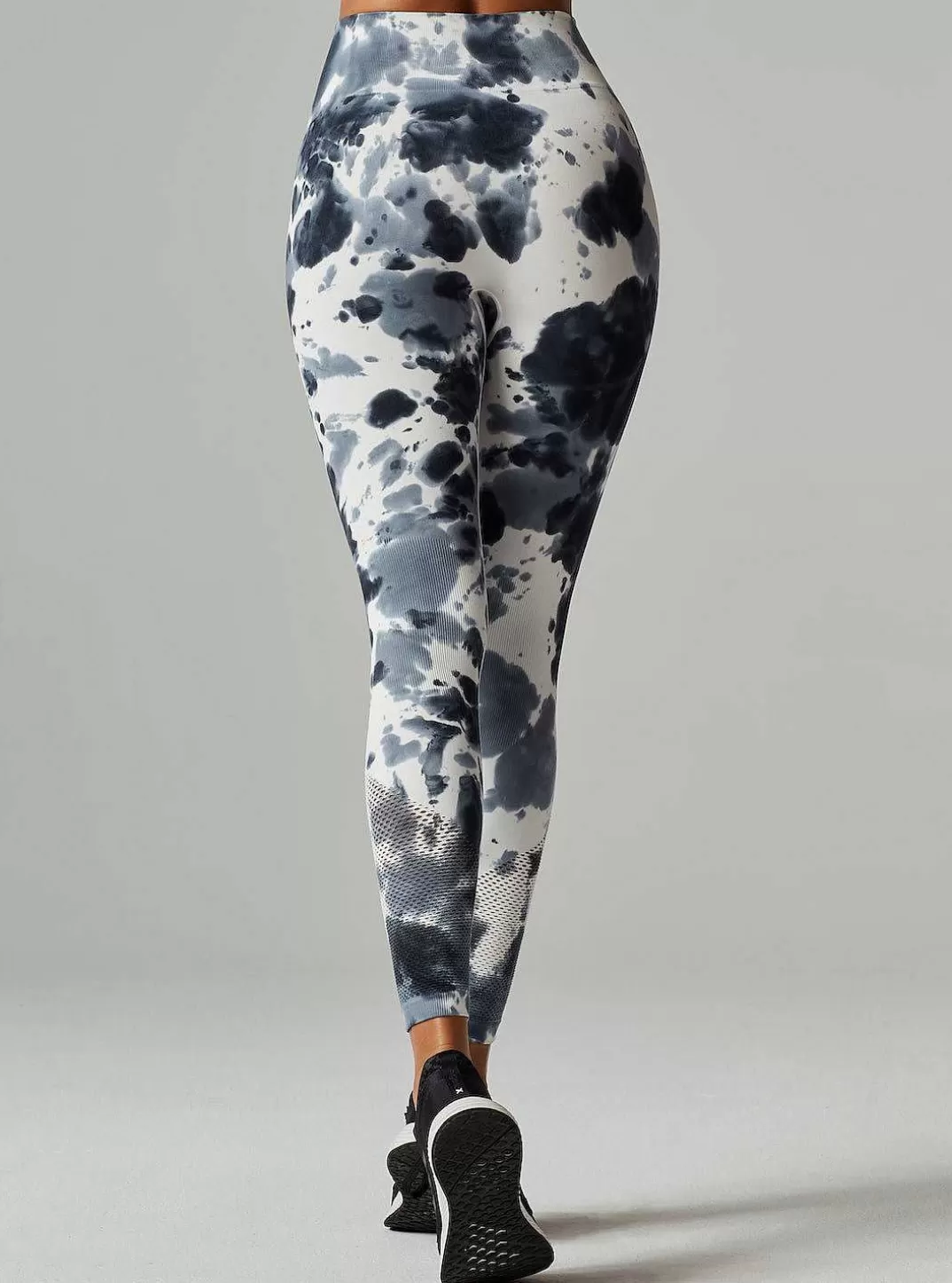 Blanc Noir Legging Infinity Taille Haute^Femmes Bas