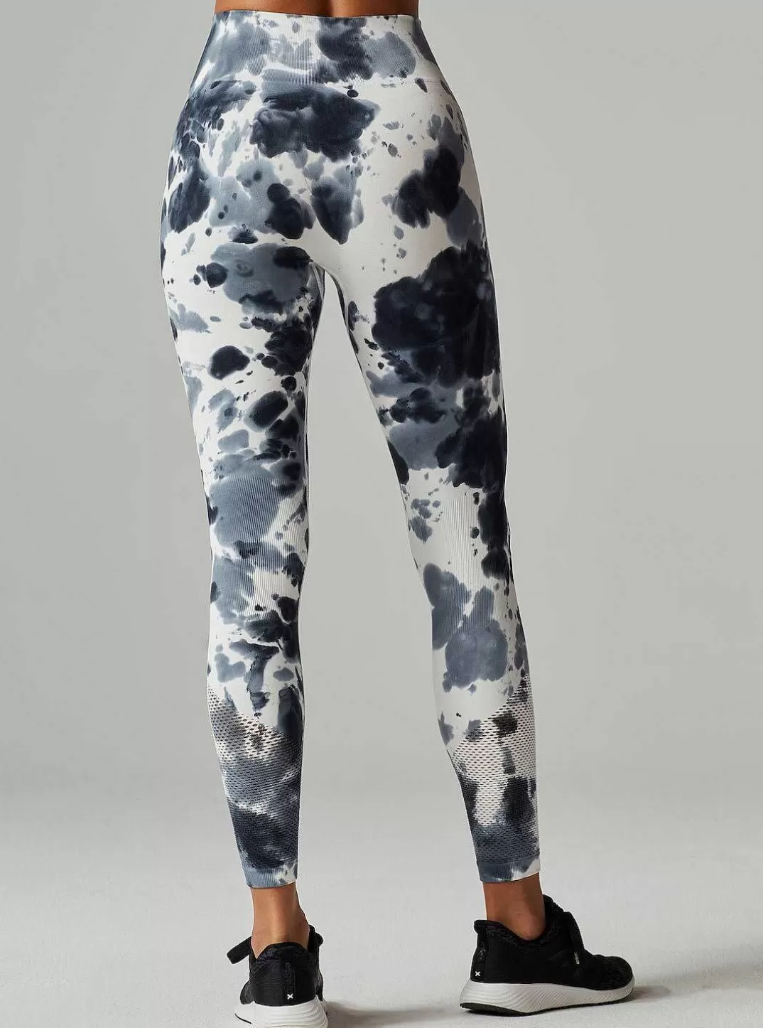 Blanc Noir Legging Infinity Taille Haute^Femmes Bas