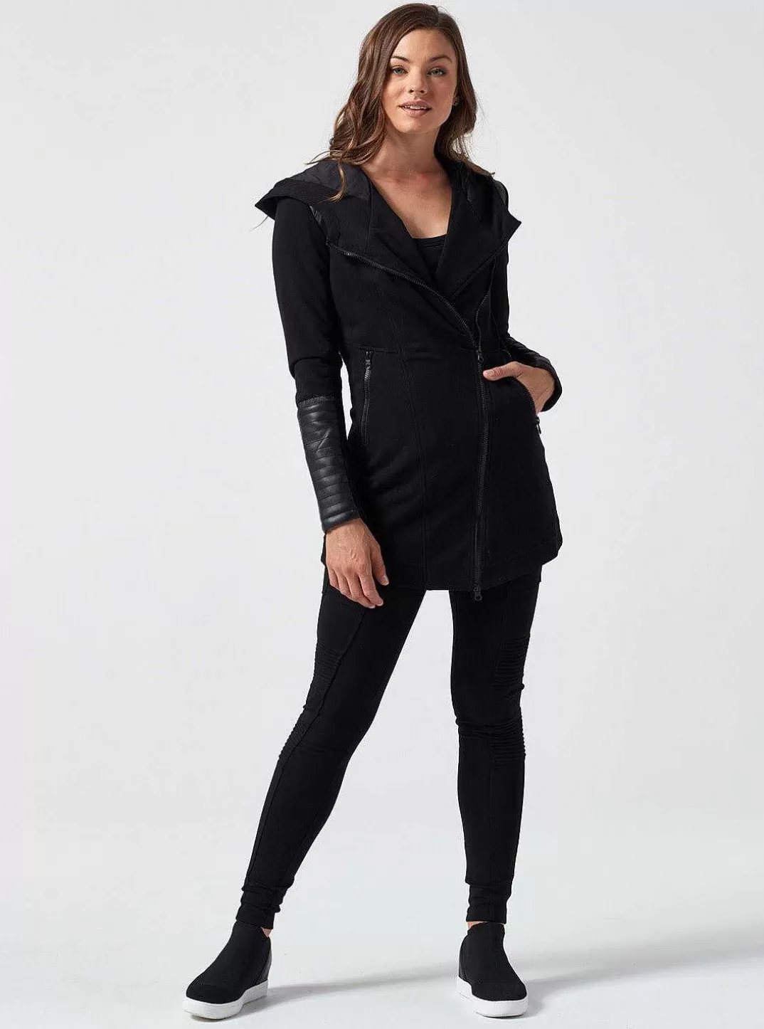 Blanc Noir Mettre A Jour La Veste Traveler^Femmes Voyage
