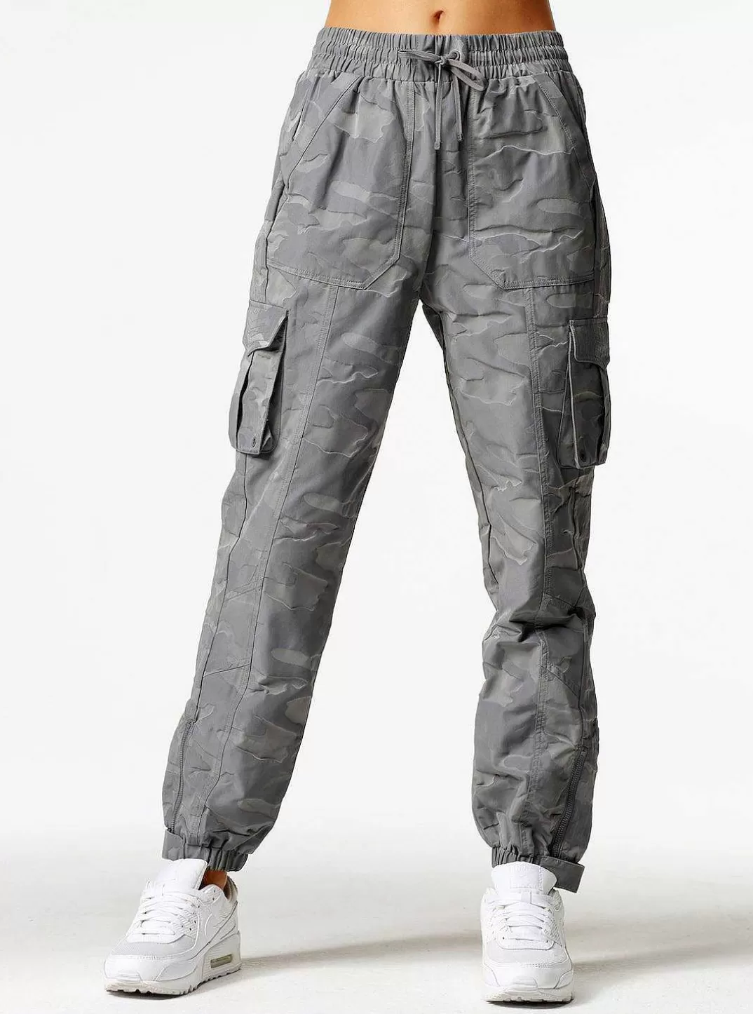Blanc Noir Nouveau Pantalon Camouflage^Femmes Bas