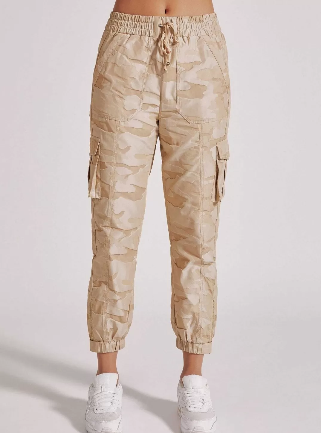 Blanc Noir Nouveau Pantalon Camouflage Avec Bordures Dorees^Femmes Bas
