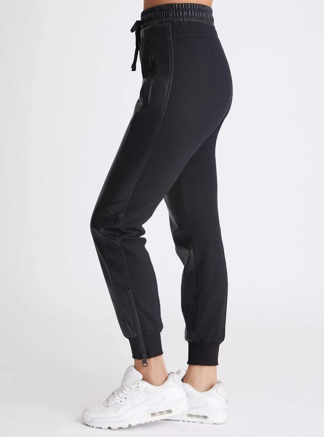 Blanc Noir Pantalon A Coutures Cardiff^Femmes Bas