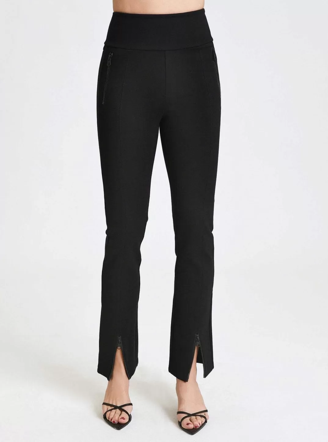 Blanc Noir Pantalon A Jambe Droite Kendal^Femmes Bas