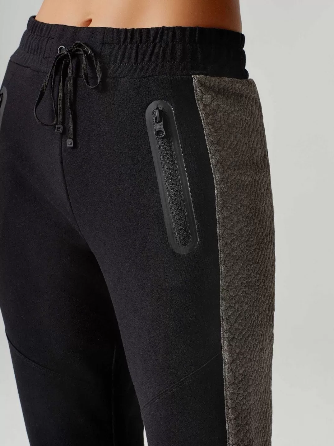 Blanc Noir Pantalon De Jogging En Jacquard Serpent^Femmes Bas
