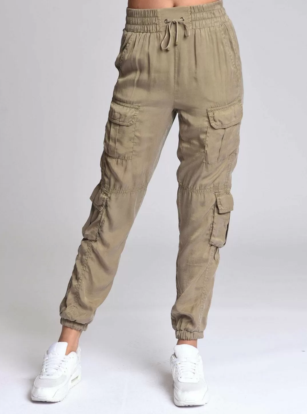 Blanc Noir Pantalon De Jogging Phoenix Tencel^Femmes Bas