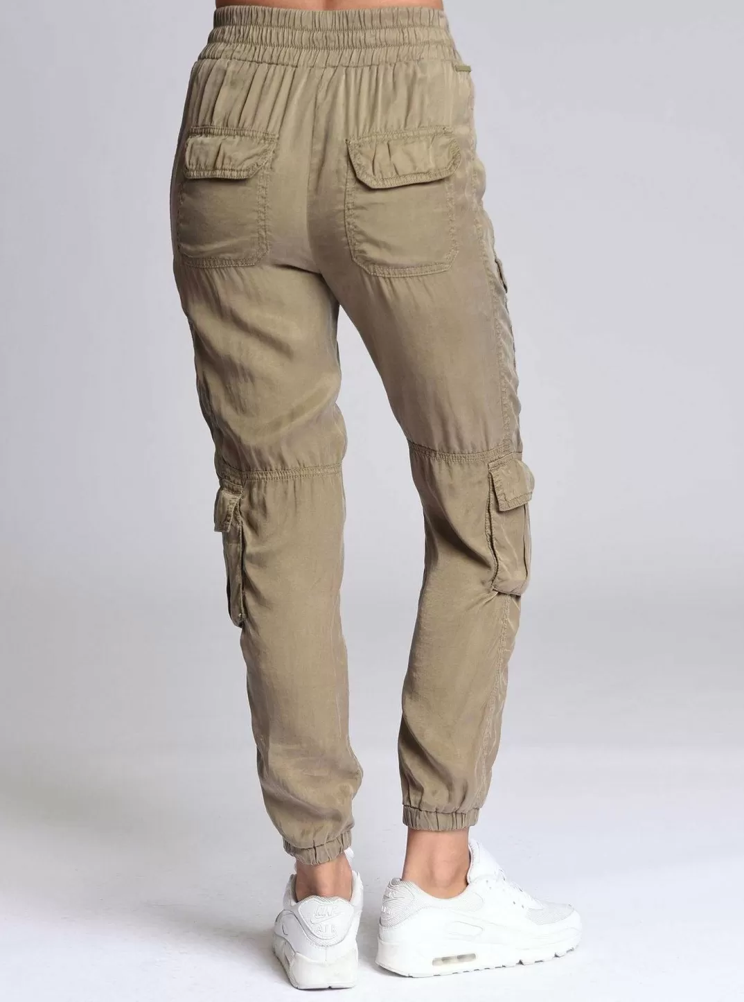 Blanc Noir Pantalon De Jogging Phoenix Tencel^Femmes Bas