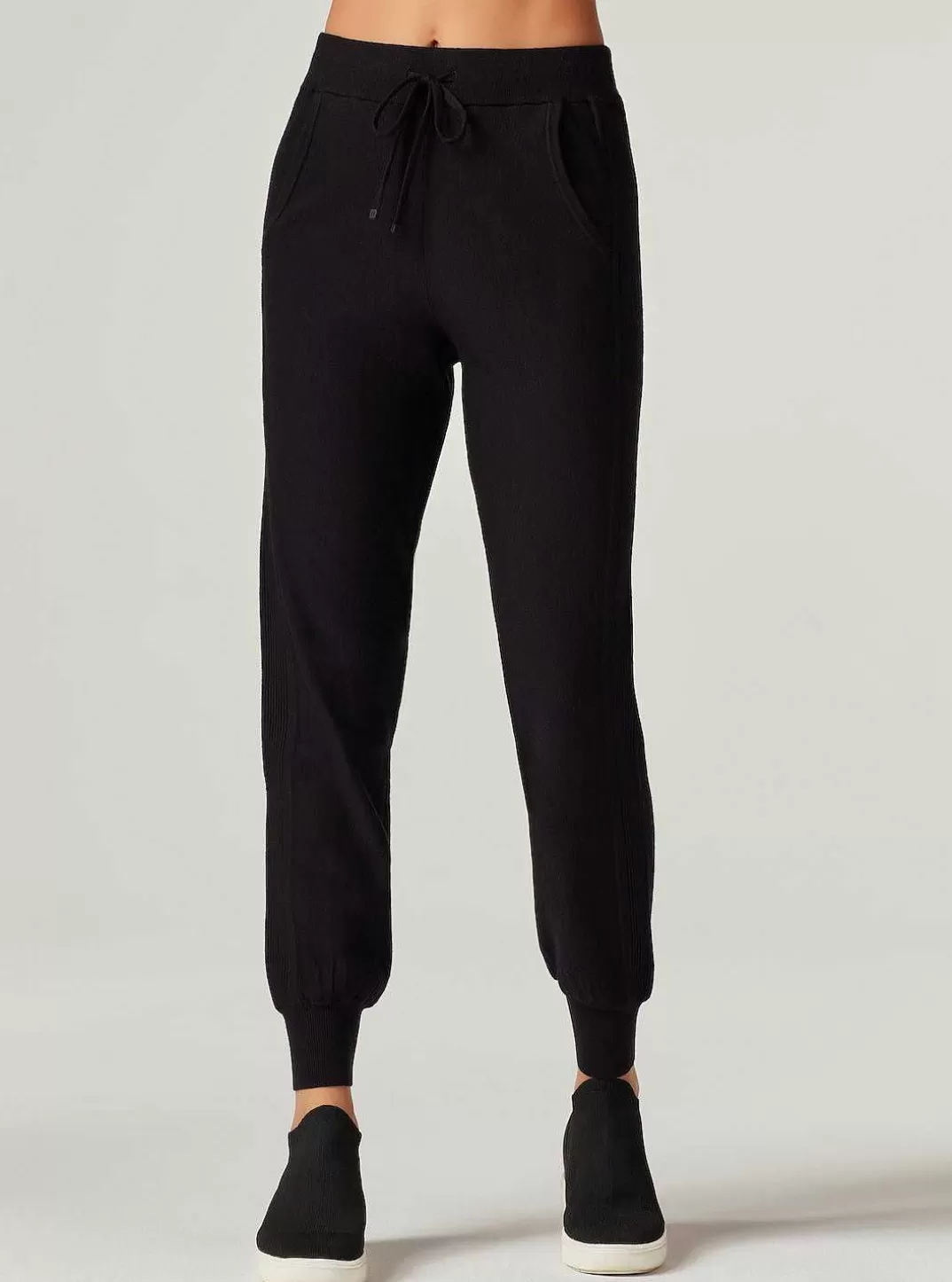 Blanc Noir Pantalon De Jogging Portola^Femmes Bas