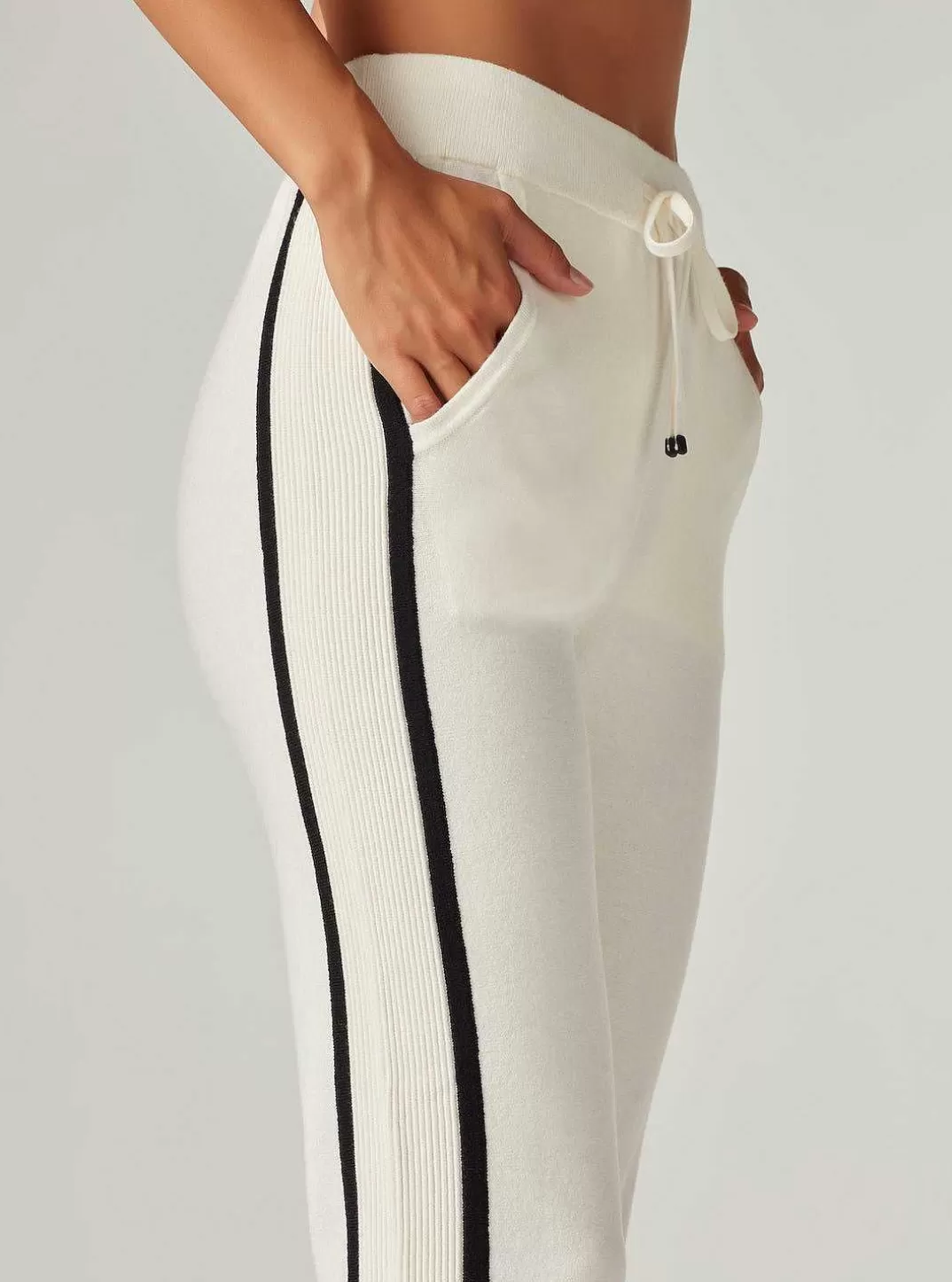 Blanc Noir Pantalon De Jogging Portola^Femmes Bas