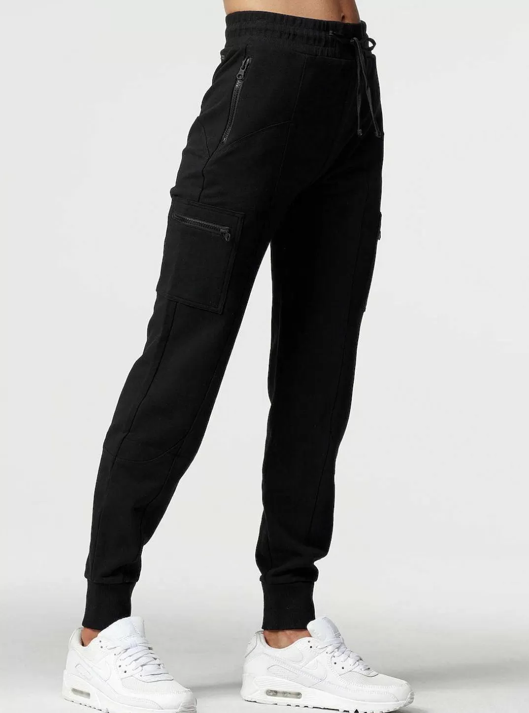 Blanc Noir Pantalon De Survetement Tempete^Femmes Bas