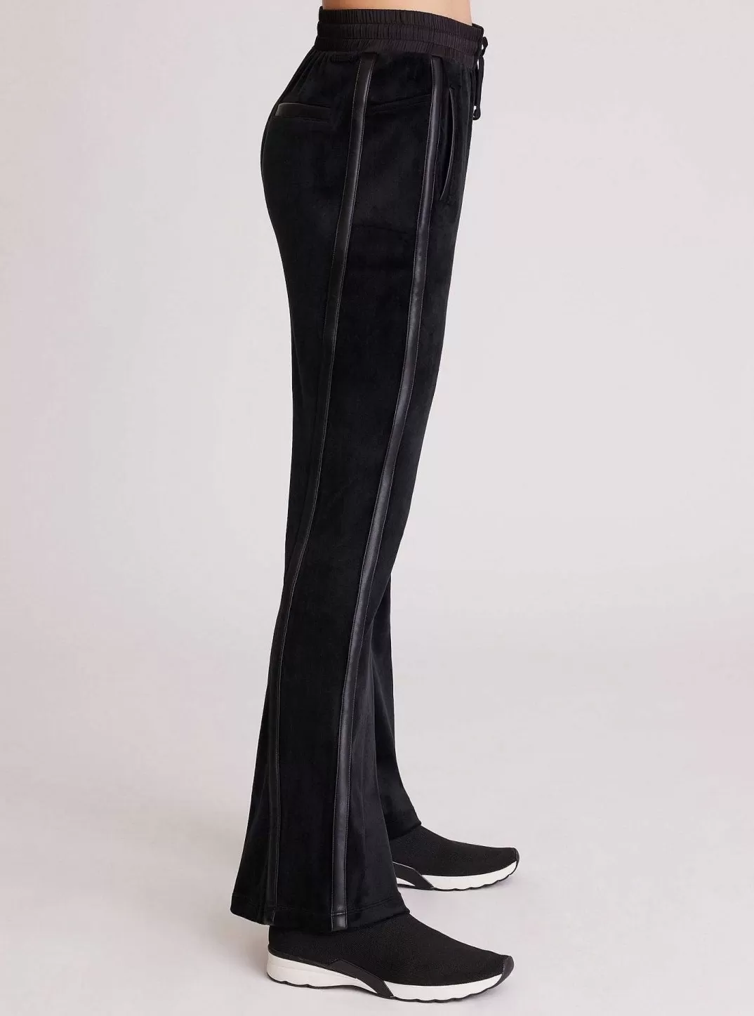 Blanc Noir Pantalon Sportif En Velours^Femmes Vêtements De Sport