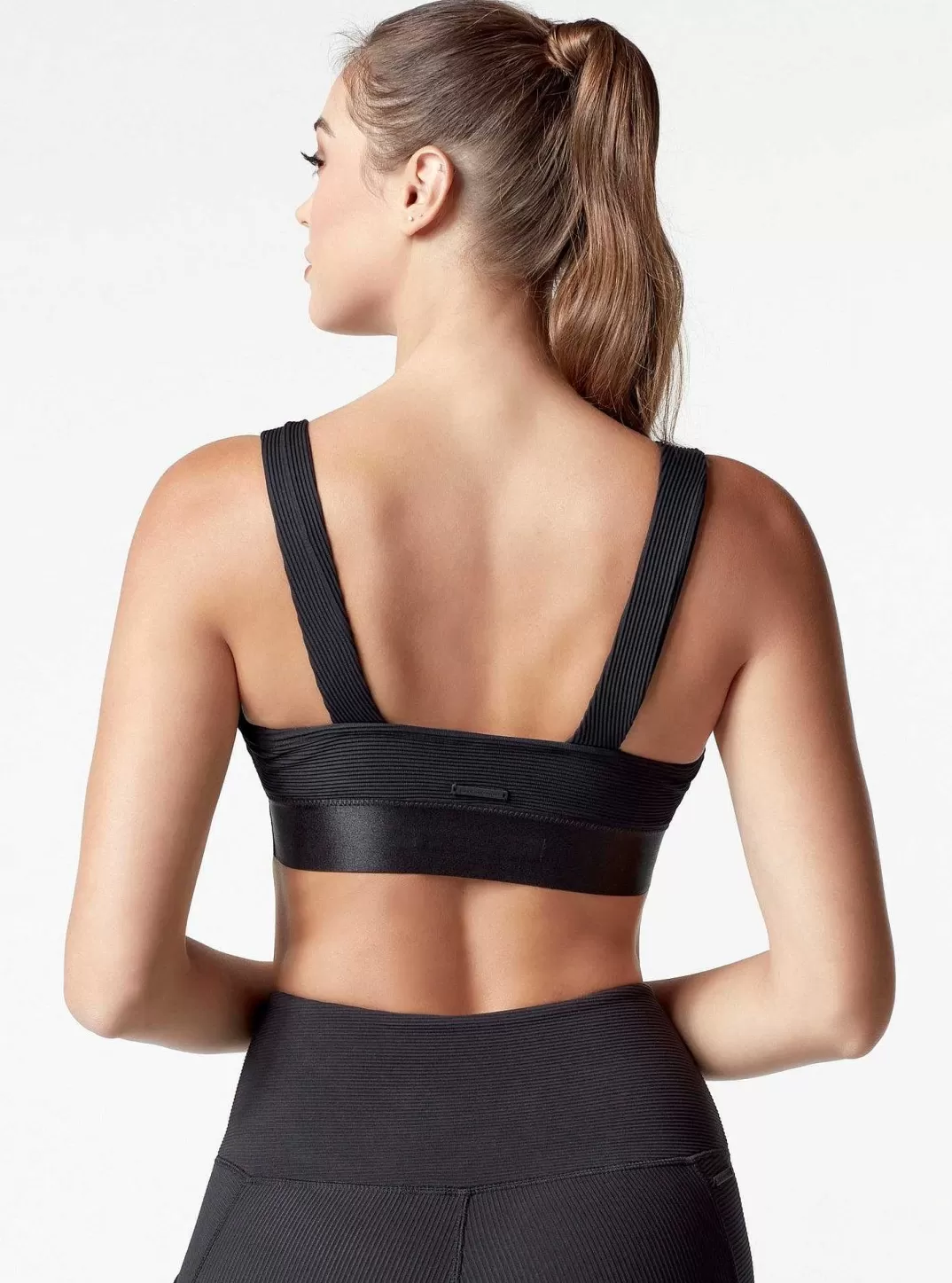 Blanc Noir Soutien-Gorge Cotele Directionnel^Femmes Hauts