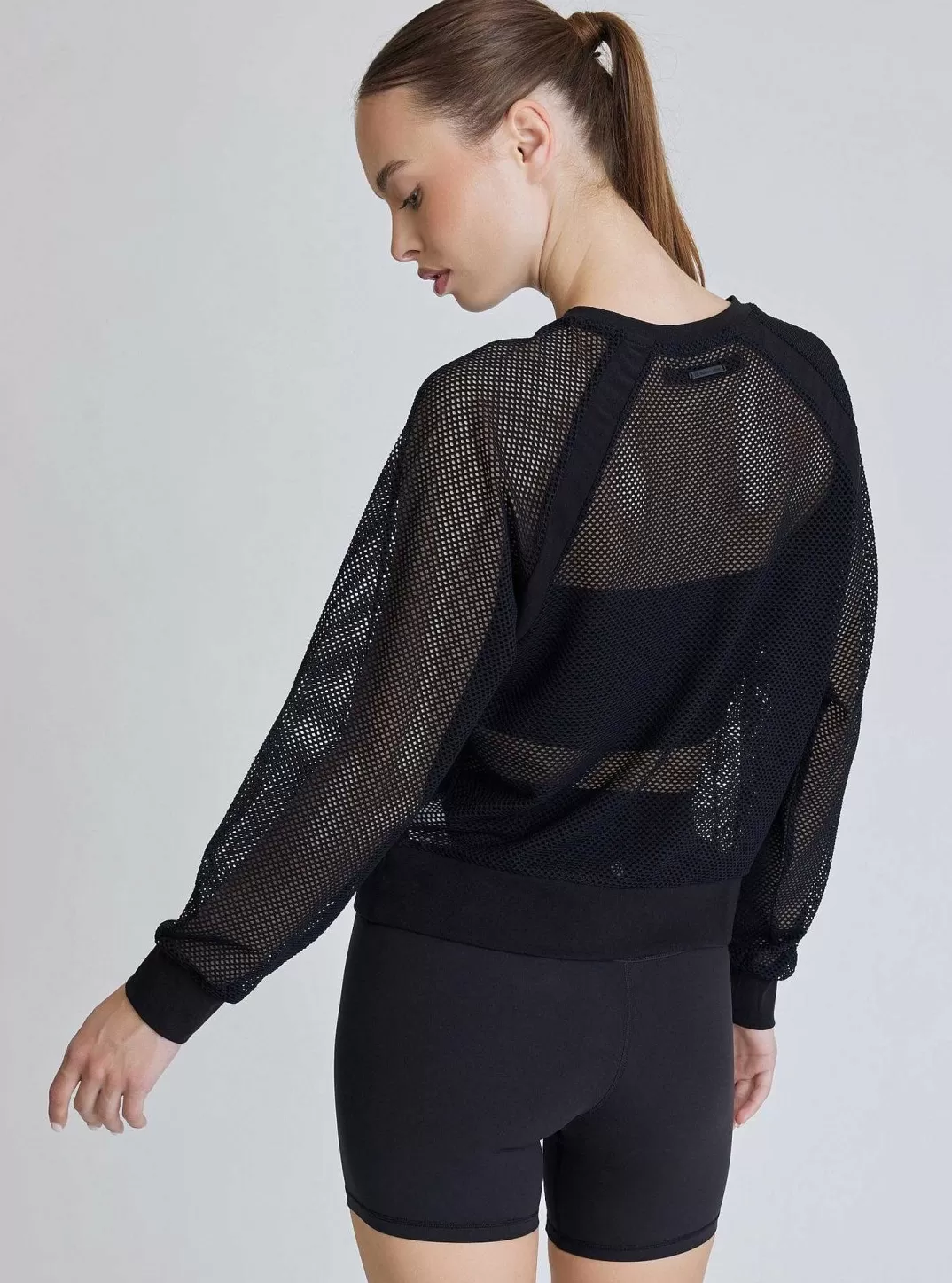 Blanc Noir Sweat-Shirt Court Irie^Femmes Hauts