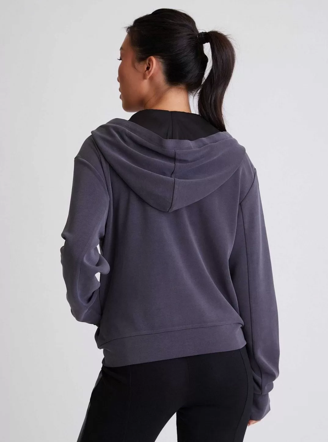 Blanc Noir Travel Twin : Sweat A Capuche Reflechissant Brooke^Femmes Voyage