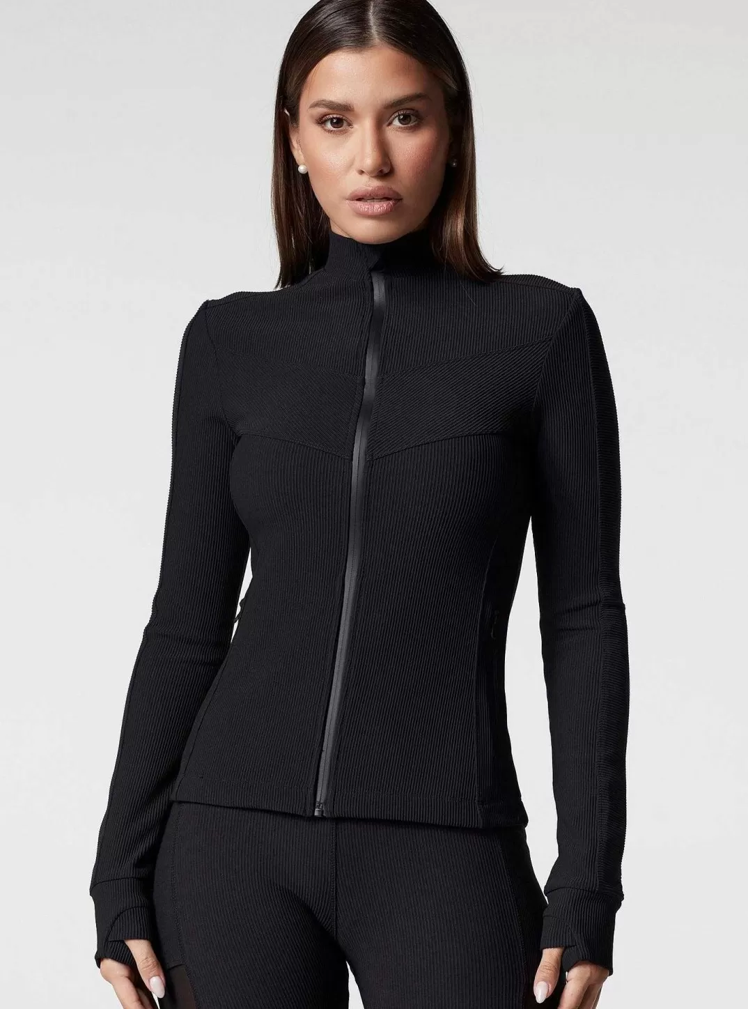 Blanc Noir Veste Ajustee Directionnelle^Femmes Hauts