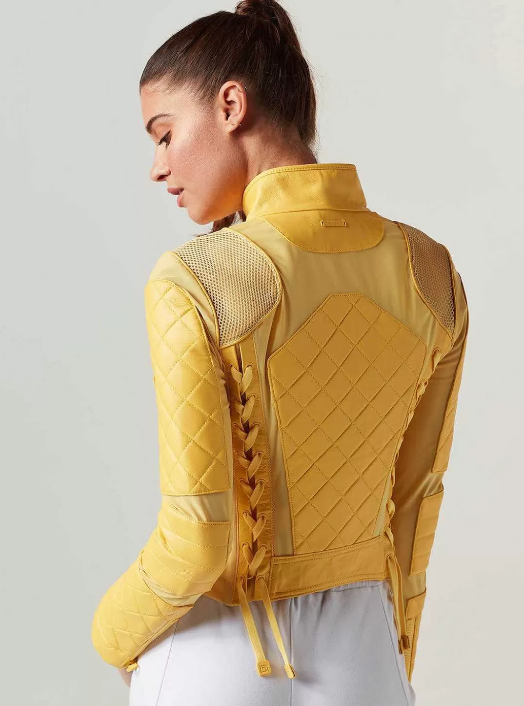 Blanc Noir Veste De Moto^Femmes Motos