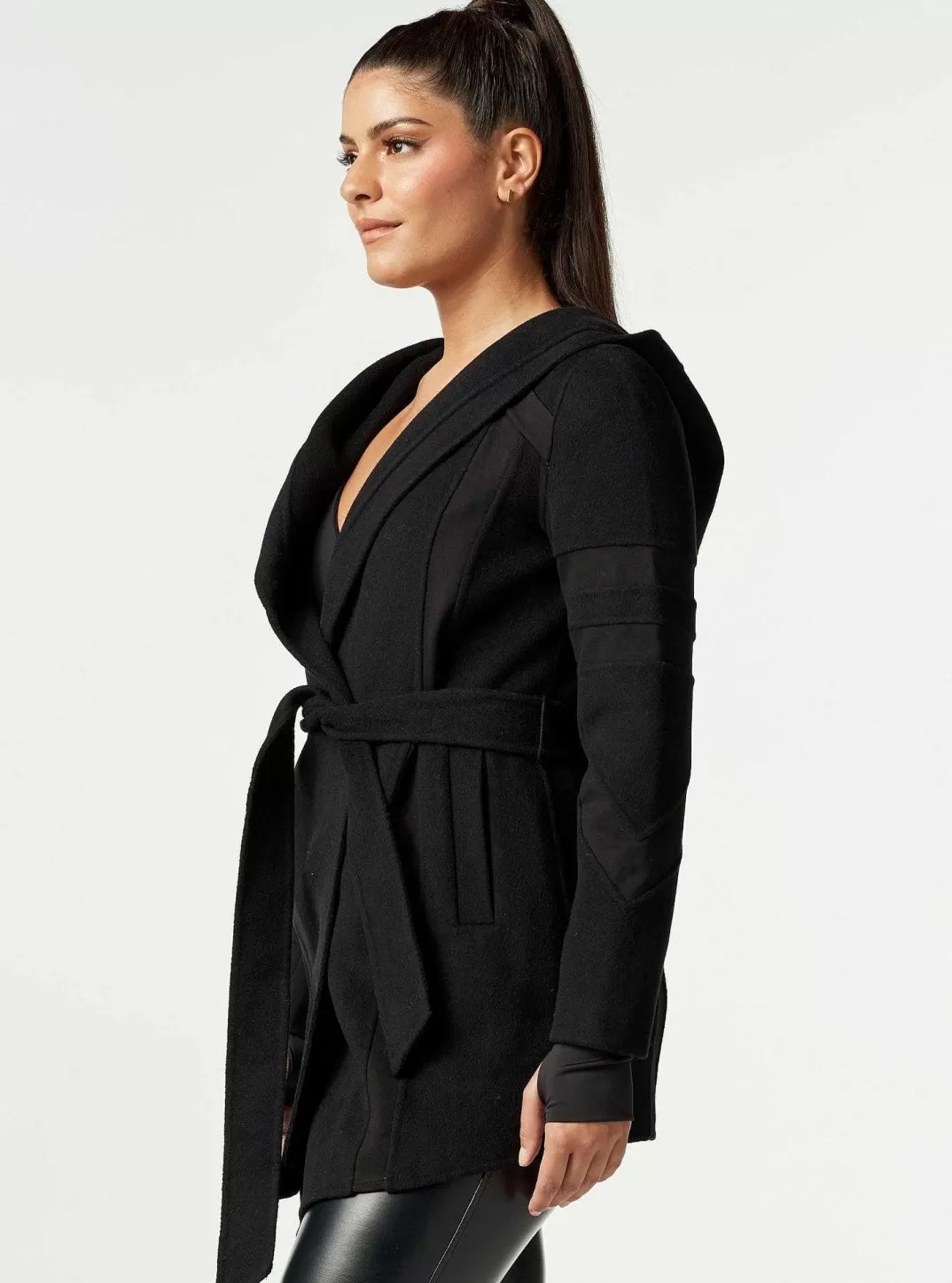 Blanc Noir Veste De Voyage En Laine Faite A La Main^Femmes Voyage